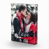 Personalisierter Calligraphy Script-Foto Fotoblock (Rechts)