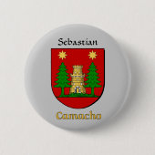 Personalisierter Camacho Historischer Schild Button (Vorderseite)