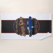 Personalisierter Camaro-Speed-Shop Strandtuch (Vorderseite)