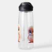 "Personalisierter CamelBak Eddy® 25 oz Clear Water Trinkflasche (Rückseite)