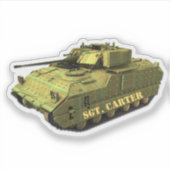 Personalisierter Camouflage Tank Aufkleber (Vorderseite)