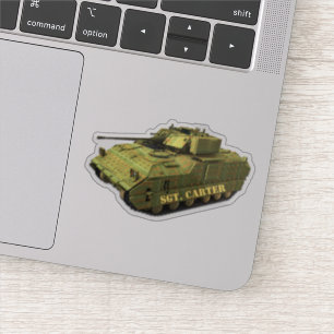 Personalisierter Camouflage Tank Aufkleber