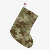 Personalisierter Camouflage Weihnachts-Strumpf Kleiner Weihnachtsstrumpf (Vorderansicht (hängend))
