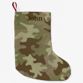 Personalisierter Camouflage Weihnachts-Strumpf Kleiner Weihnachtsstrumpf (Vorderseite)