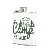 Personalisierter Camp Bach Junggeselinnen-Abschied Flachmann (Links)