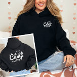 Personalisierter Camp Bach Junggeselinnen-Abschied Hoodie<br><div class="desc">Feiern Sie den letzten Weg vor dem Schleier mit unserem Personalisierten Camp Bach Junggeselinnen-Abschied Custom Hoodie - das perfekte Geschenk und Gastgeschenk für ein unvergessliches Gebirgserlebnis. Tauchen Sie ein in das gemütliche Party des Cabin Bachs mit dieser einzigartig gestalteten Kapelle, die durch einen Vorder- und Rückseite-Druck das Wesen Ihres wandernden...</div>