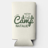 Personalisierter Camp Bach Junggeselinnen-Abschied Selters Dosenkühler (Rückseite)