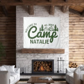 Personalisierter Camp Bach Junggeselinnen-Abschied Wandteppich