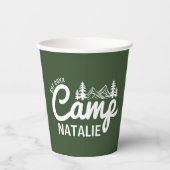 Personalisierter Camp-Junggeselinnen-Abschied Pappbecher (Vorderseite)