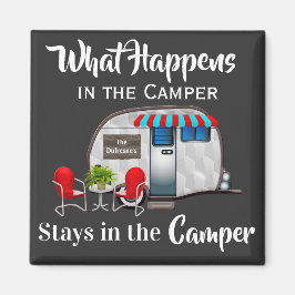 Personalisierter Camper Magnet