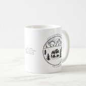 Personalisierter Camper Van Outdoor Trip Year Revi Kaffeetasse (VorderseiteRechts)