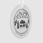 Personalisierter Camper Van Outdoor Trip Year Revi Ornament (Vorderseite)