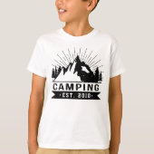 Personalisierter Camping T - Shirt (Vorderseite)