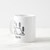 Personalisierter Campingbecher, personalisierter L Kaffeetasse (Vorderseite Links)
