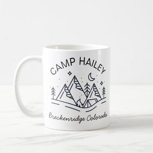 Personalisierter Campingbecher, personalisierter L Kaffeetasse (Links)