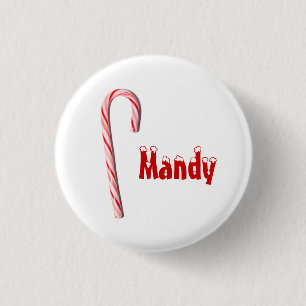 Personalisierter Candy Cane Button