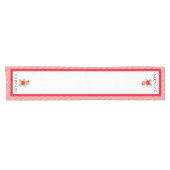 Personalisierter Candy Cane Weihnachtstisch-Runner Kurzer Tischläufer (Horizontal)