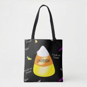 Personalisierter Candy Mais Halloween Trick oder T Tasche