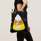 Personalisierter Candy Mais Halloween Trick oder T Tasche (Von Nahem)