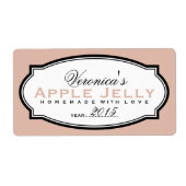 PERSONALISIERTER CANNING-STICKER | SALMON (Vorne)