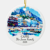 Personalisierter Capri-Ornament, Italien Keramik Ornament (Vorne)