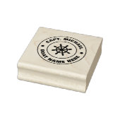 Personalisierter Captain Nautical Anchor Boat Name Gummistempel (Stempel)