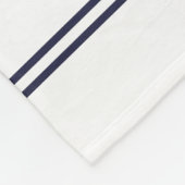 Personalisierter Captain Nautical Crab Fleece Blan (Ecke)