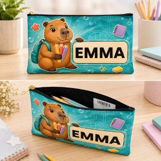 Personalisierter Capybara-Rucksack-Anhänger-Schlüs Zubehörtasche