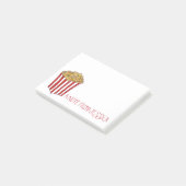 Personalisierter Caramel Pop Mais Popcorn Junk Foo Post-it Klebezettel (angewinkelt)