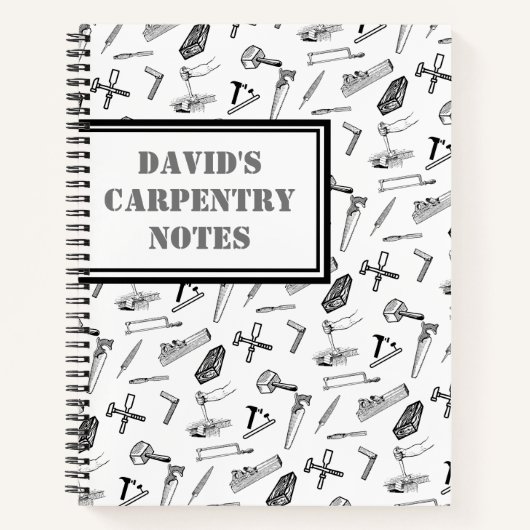 Personalisierter Carpentry Notizblock (Vorderseite)