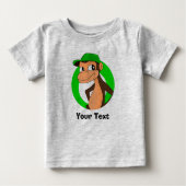 Personalisierter Cartoon-Baby-T - Shirt (Vorderseite)
