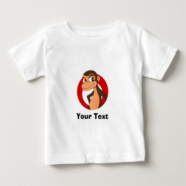 Personalisierter Cartoon-Baby-T - Shirt (Vorderseite)