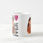 Personalisierter Cartoon Couple Tasse ideal zum Ge (Mittel)