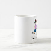 Personalisierter Cartoon des Kaffeetasse (Mittel)