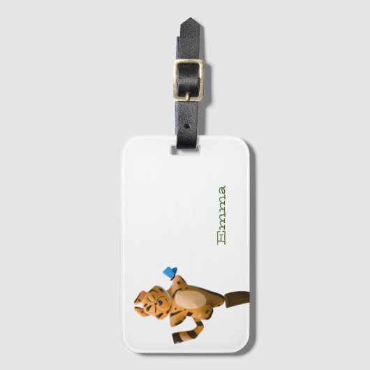 Personalisierter Cartoon Gepäckanhänger (Vorderseite Vertikal)
