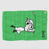 Personalisierter Cartoon Golfhandtuch (Horizontal)
