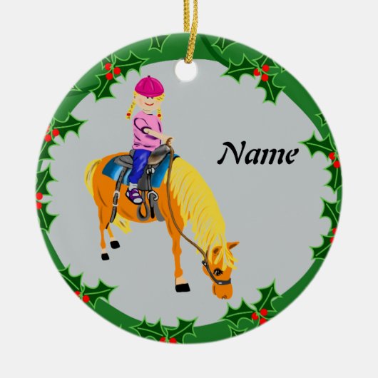 Personalisierter Cartoon Keramikornament (Vorne)