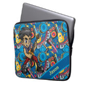 Personalisierter Cartoon Laptopschutzhülle (Vorderseite Links)