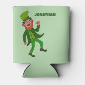 Personalisierter Cartoon Leprechaun St. Patrick's  Dosenkühler (Vorderseite)