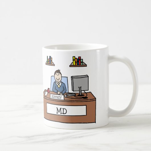 Personalisierter Cartoonbecher MD Kaffeetasse (Rechts)