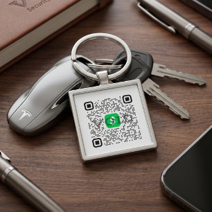 Personalisierter Cash App Scan Schlüsselanhänger