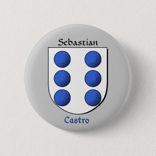 Personalisierter Castro-Schild Button (Vorderseite)
