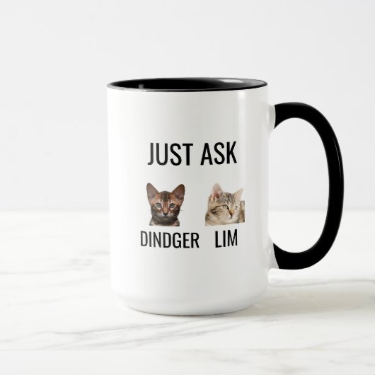 Personalisierter Cat Dad Becher, Geschenk für Cat  Tasse (Rechts)