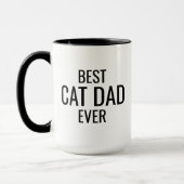 Personalisierter Cat Dad Becher, Geschenk für Cat  Tasse (Links)
