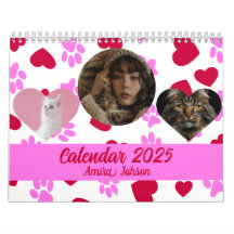 Personalisierter Cat Lover Kalender 2025
