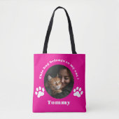 Personalisierter Cat Tote Bag - Benutzerdefinierte Tasche (Vorderseite)