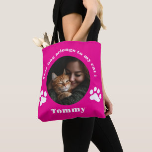Personalisierter Cat Tote Bag - Benutzerdefinierte Tasche