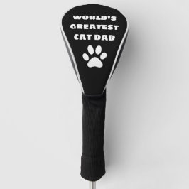 Personalisierter Cat-Vater mit dem größten Katzena Golf Headcover