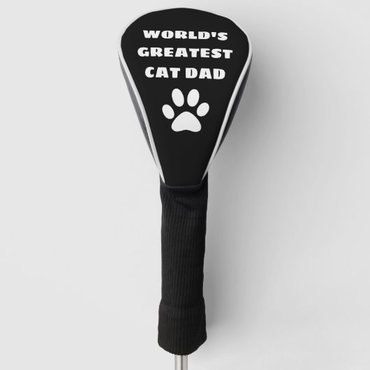 Personalisierter Cat-Vater mit dem größten Katzena Golf Headcover (Vorderseite)