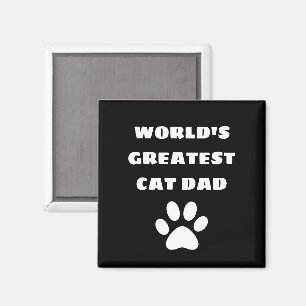 Personalisierter Cat-Vater mit dem größten Katzena Magnet